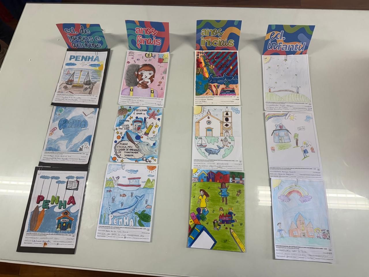 Alunos de Penha  terão desenhos em material escolar