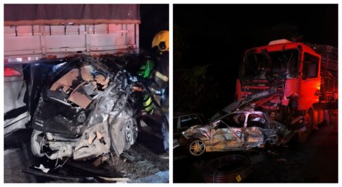 Acidente entre sete veículos deixa um morto e dez feridos na BR-101 em Barra Velha