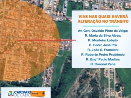 Capivari de Baixo terá alterações no trânsito para evento no Parque Diamante + Energia