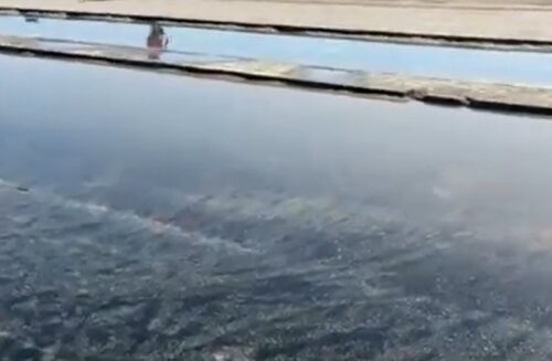 Chuva expõe falhas na drenagem da Avenida Beira-Mar em Laguna