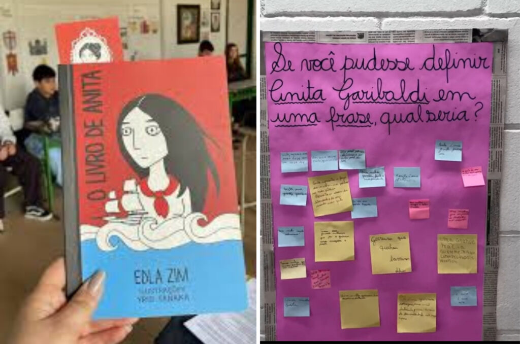 Estudantes de Tubarão revivem a história de Anita Garibaldi em projeto interdisciplinar