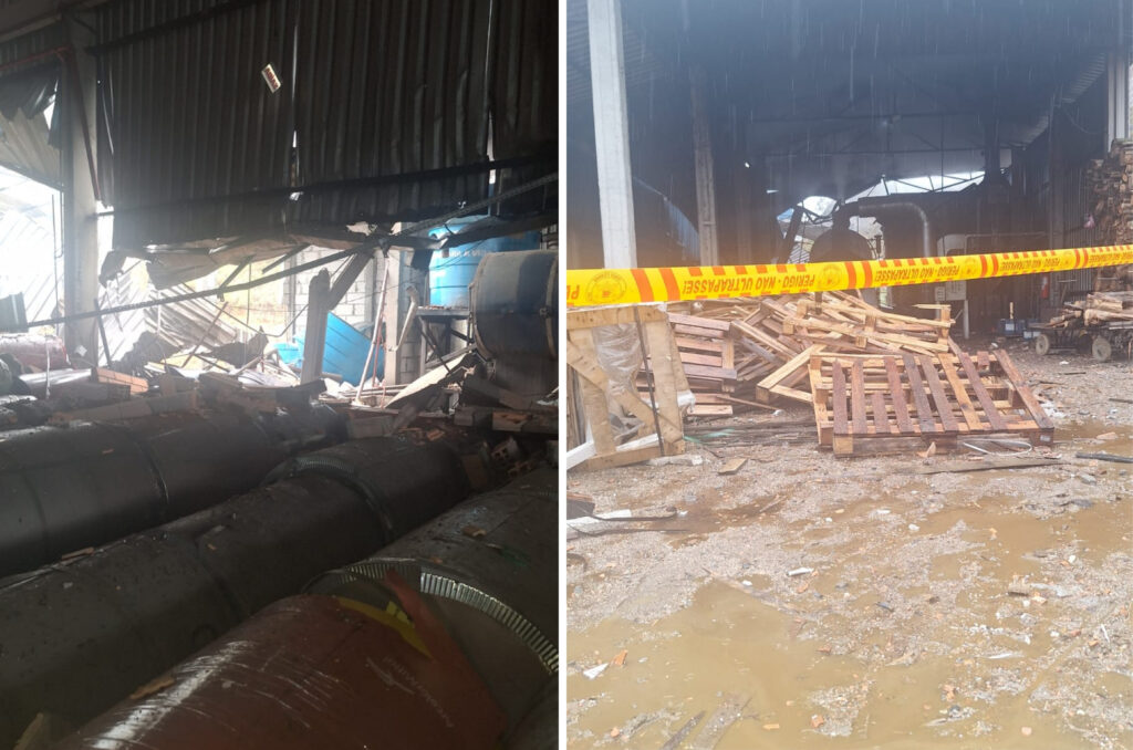 Explosão de caldeira em empresa deixa três trabalhadores feridos em Braço do Norte