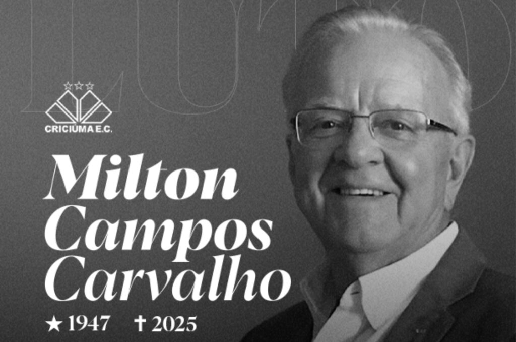 Morre ex-presidente do Criciúma, Milton Campos Carvalho