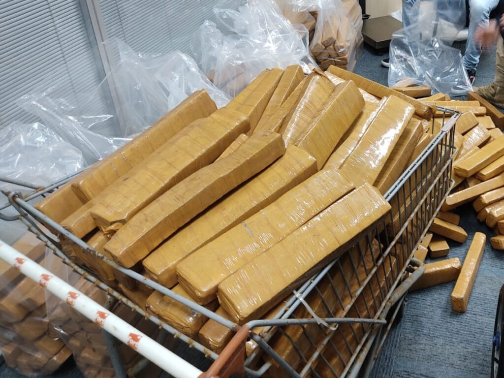 PRF apreende mais de uma tonelada de maconha na BR-101 em Itajaí