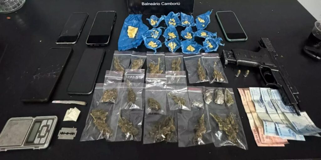 Polícia Militar desarticula associação criminosa ligada ao tráfico em Balneário Camboriú - Foto: PMSC/Divulgação
