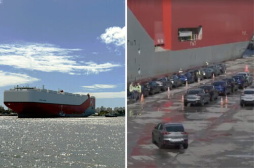 Porto de Itajaí recebe navio Ro-Ro com 818 veículos da BMW