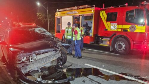 Três mortos em dois acidentes na Rua Bahia em Blumenau no mesmo dia