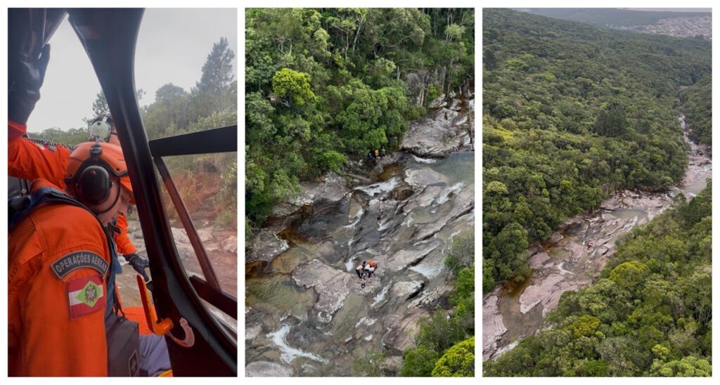 Queda de adolescente em cachoeira mobiliza equipes de resgate em Palhoça