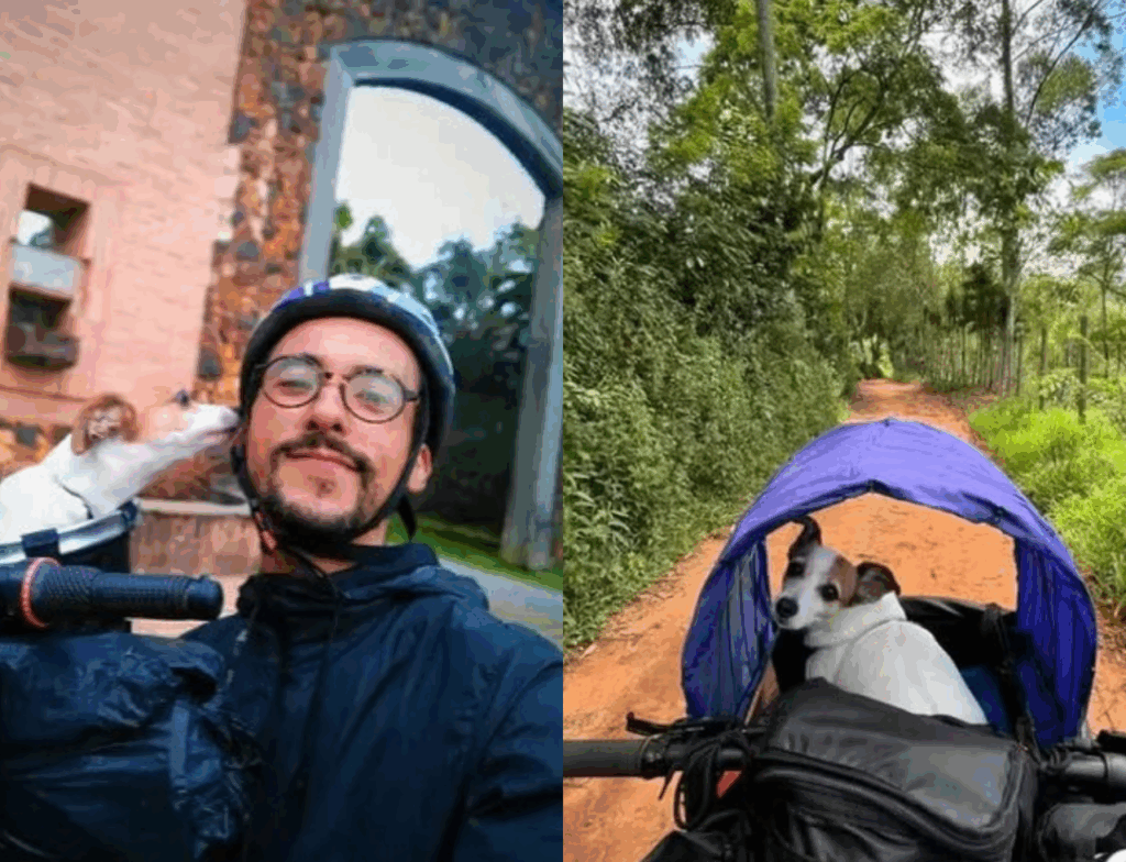 Catarinense viaja o mundo de bicicleta após vencer câncer e ganha destaque nas redes