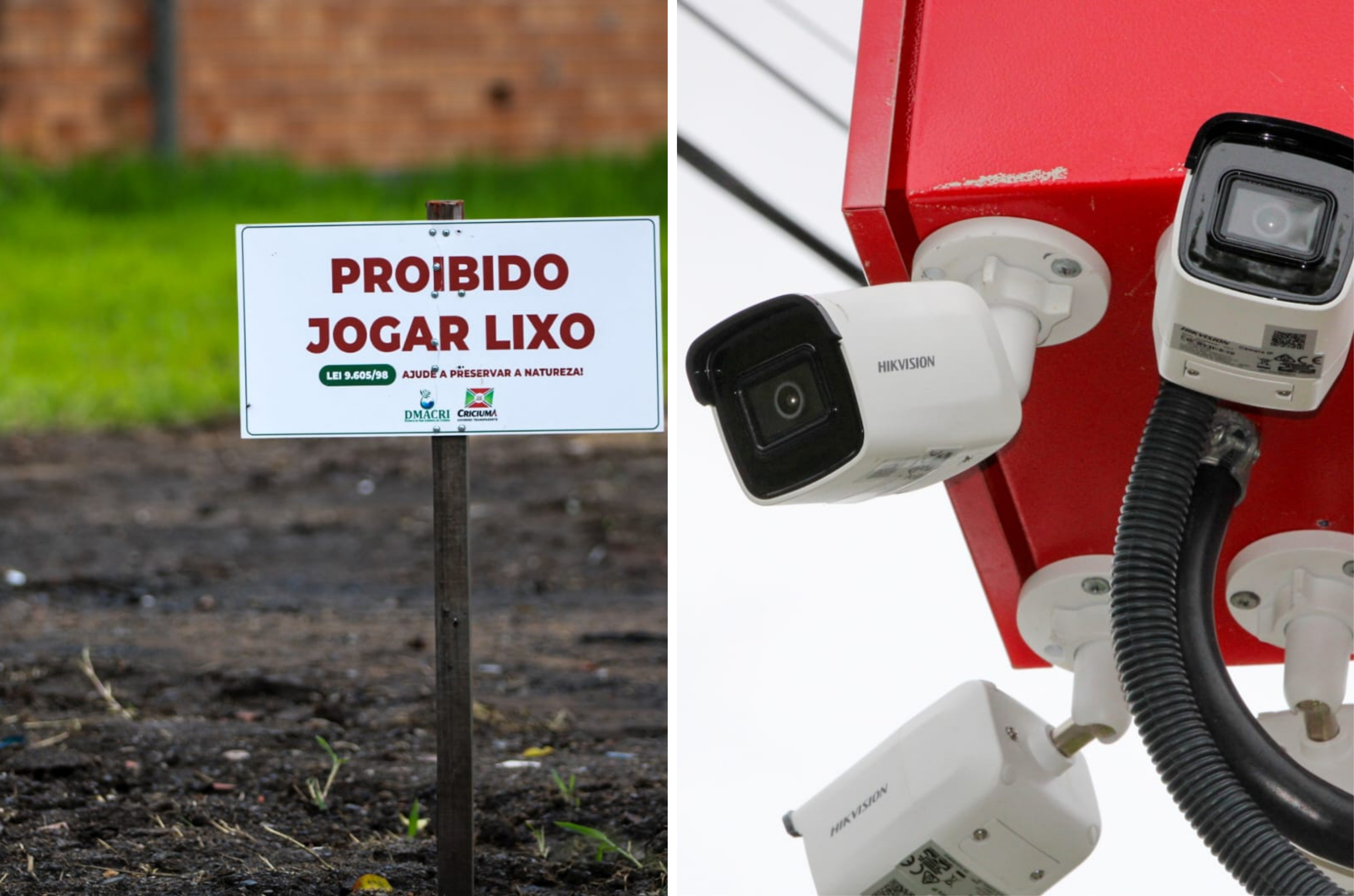 Criciúma amplia fiscalização e usa novas câmeras para coibir descarte irregular de lixo