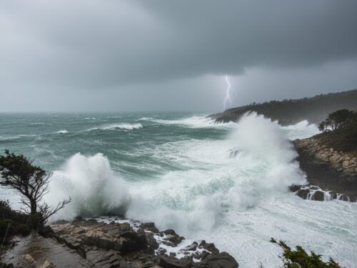 Durante o sábado, ondas podem chegar a 4,5 m no Litoral de SC