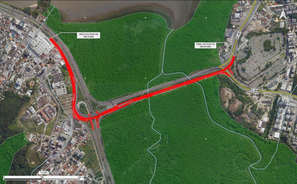 Florianópolis projeta novo elevado no CIC e amplia vias no acesso ao Norte da Ilha