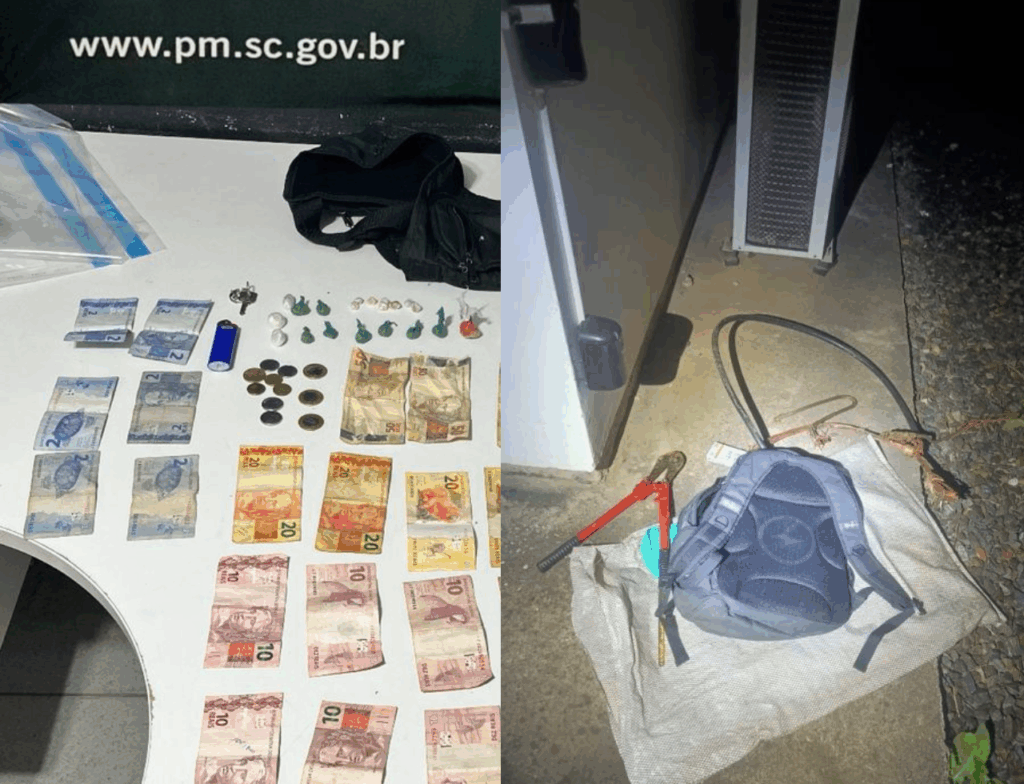 PM de Itajaí apreende adolescente por tráfico e prende dupla por furto de cobre em ações na madrugada