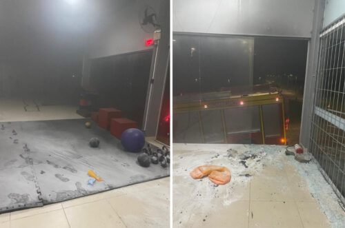 Populares controlam princípio de incêndio em academia de Içara durante a madrugada