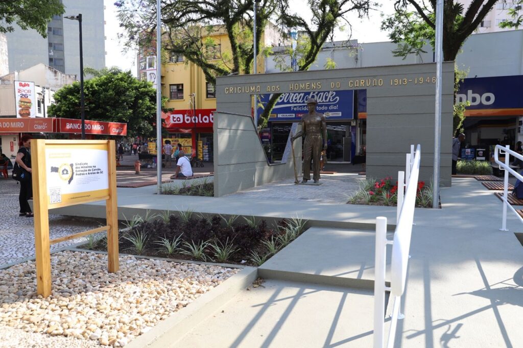 Revitalização do Monumento ao Mineiro será entregue nesta quinta-feira
