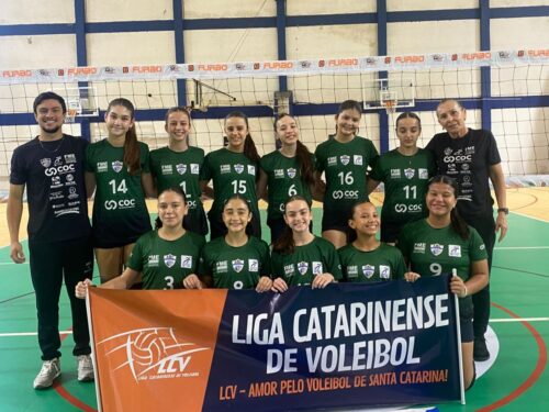 Balneário Camboriú é vice-campeã da Liga Catarinense de Voleibol Sub-14