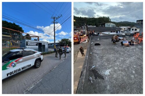 Ataque com fogos de artifício contra base policial em Itajaí resulta em dupla presa