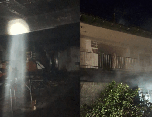 Bombeiros resgatam vítima com vida de incêndio em residência em São José