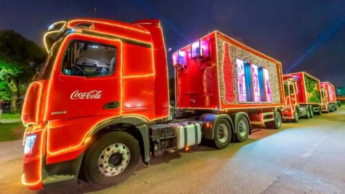 Caravana de Natal da Coca-Cola chega a Joinville nesta segunda-feira