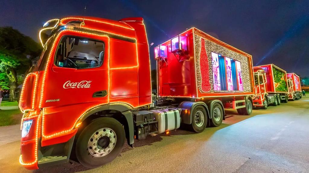 Caravana de Natal da Coca-Cola chega a Joinville nesta segunda-feira