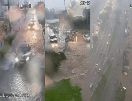 Chuva intensa provoca alagamentos e deslizamentos em Florianópolis