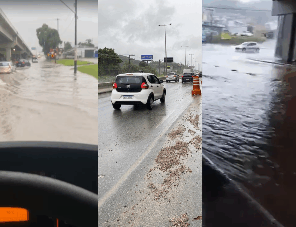 Ciclone provoca alagamentos e interdições em cidades da Grande Florianópolis