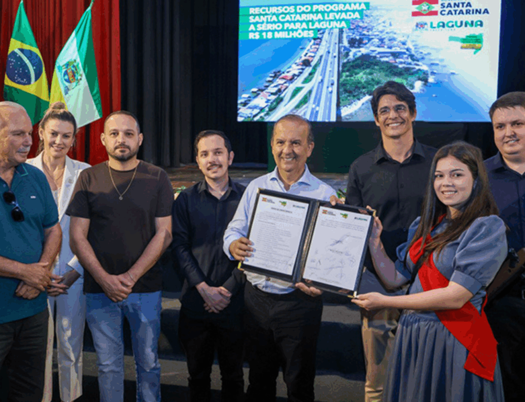 Laguna recebe R$ 33,4 milhões em obras, educação e cultura