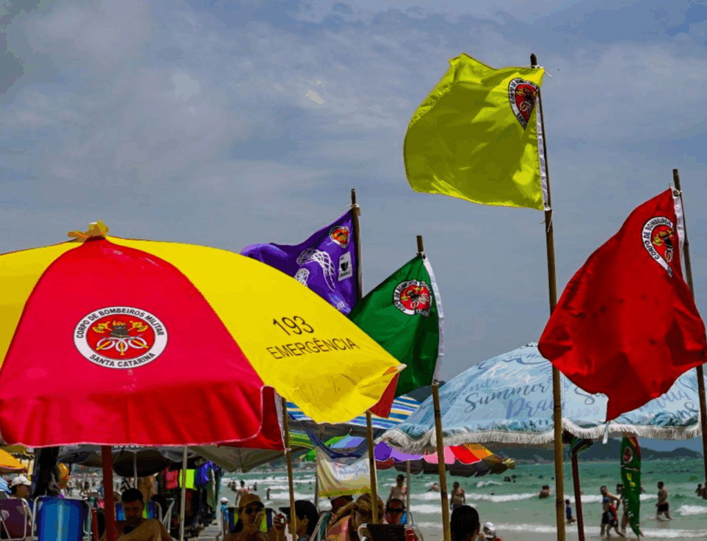 Saiba o que significam as bandeiras nas praias