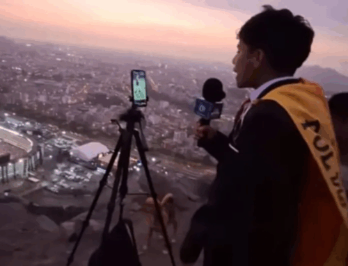 Adolescente peruano viraliza ao narrar final da Libertadores do alto de montanha em Lima