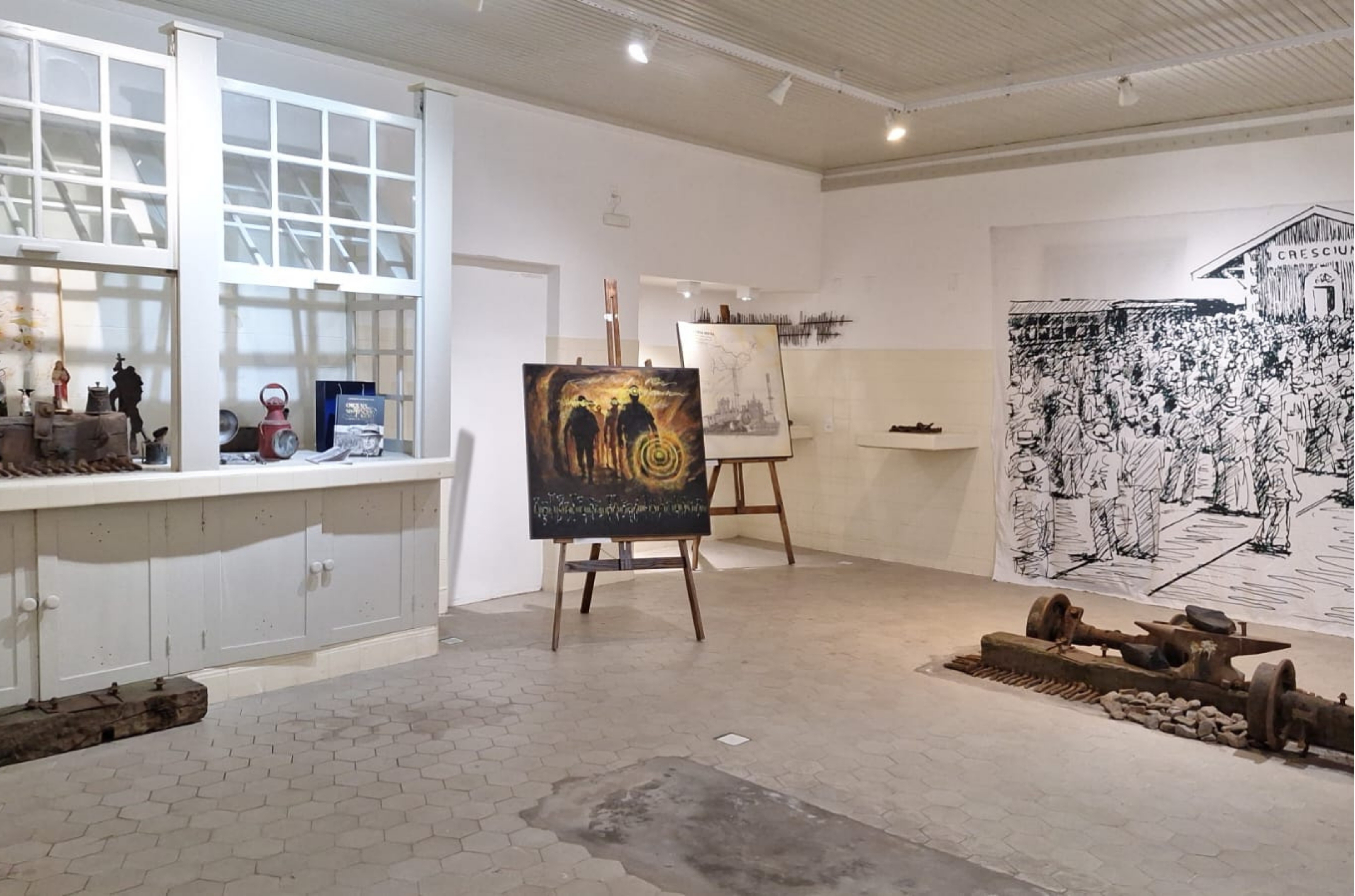 Exposição “Locomotivas” é uma homenagem à história do Sul