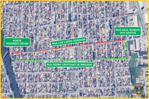 Itajaí implanta última etapa do binário das ruas Luíz Lopes Gonzaga e Pedro Cristiano de Miranda