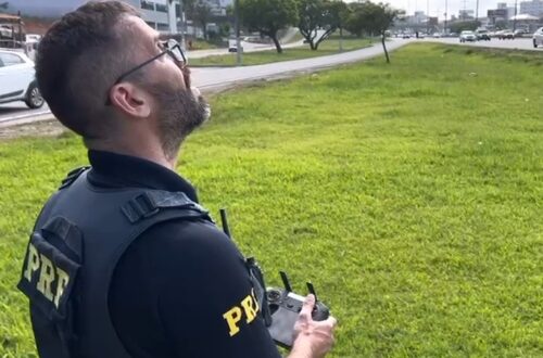 PRF usa drones para reforçar fiscalização no feriado de Natal em SC