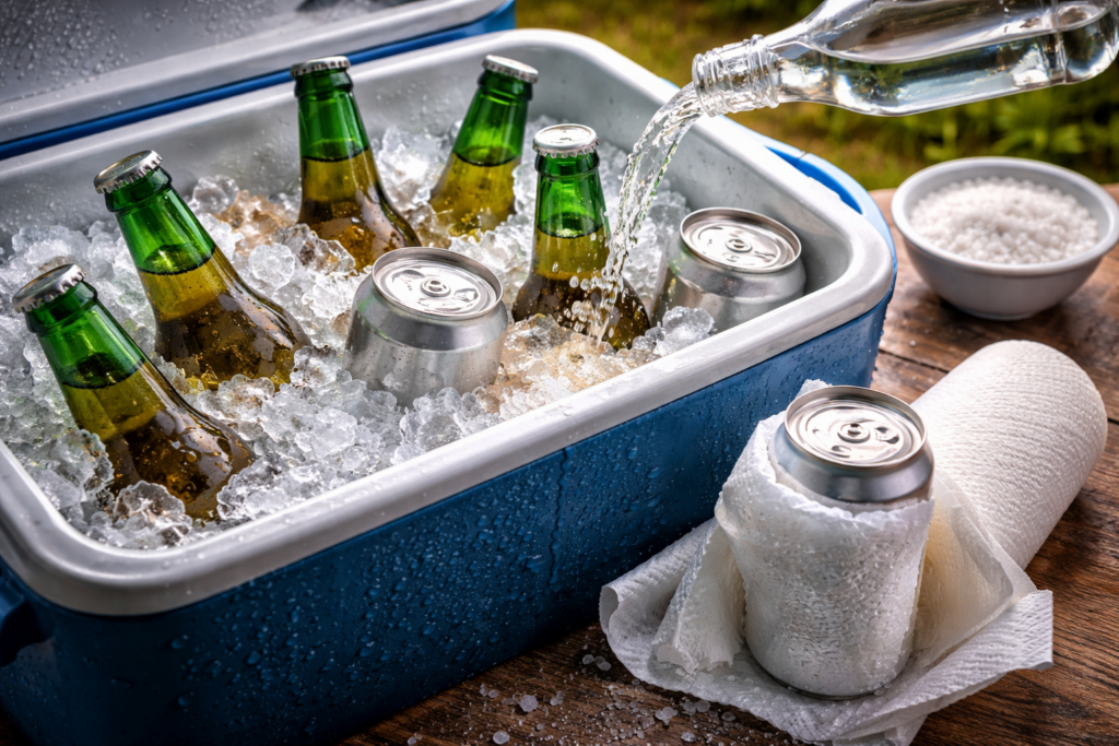 Papel toalha, álcool e gelo: mito ou truque infalível para gelar cerveja?