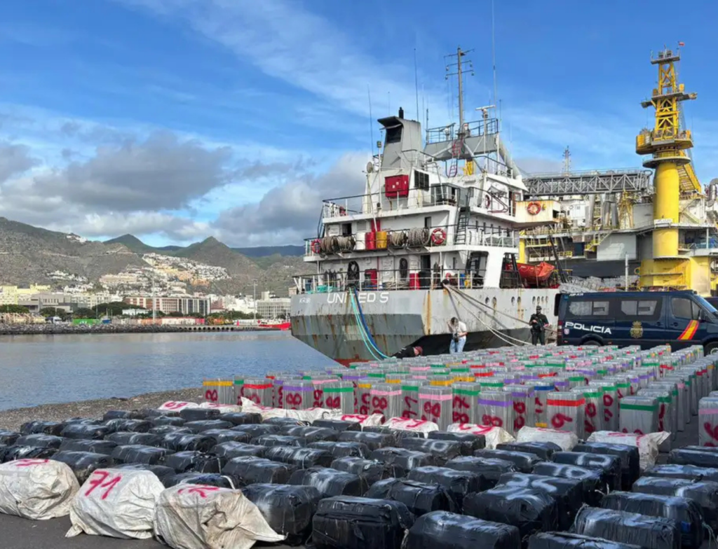 Espanha apreende quase 10 toneladas de cocaína em navio que fez escala no Brasil