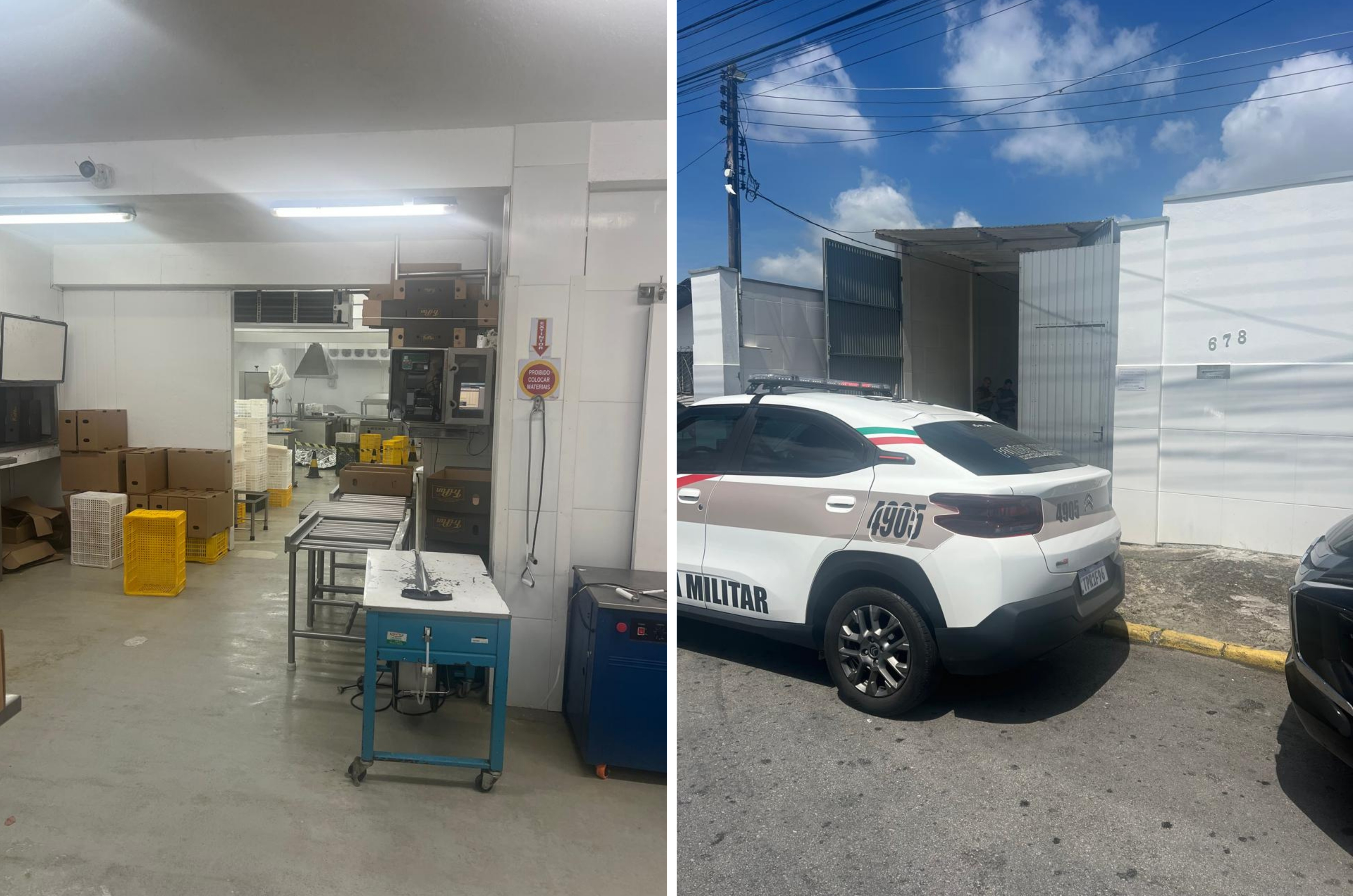 Homem é morto a facadas dentro de frigorífico em Itajaí