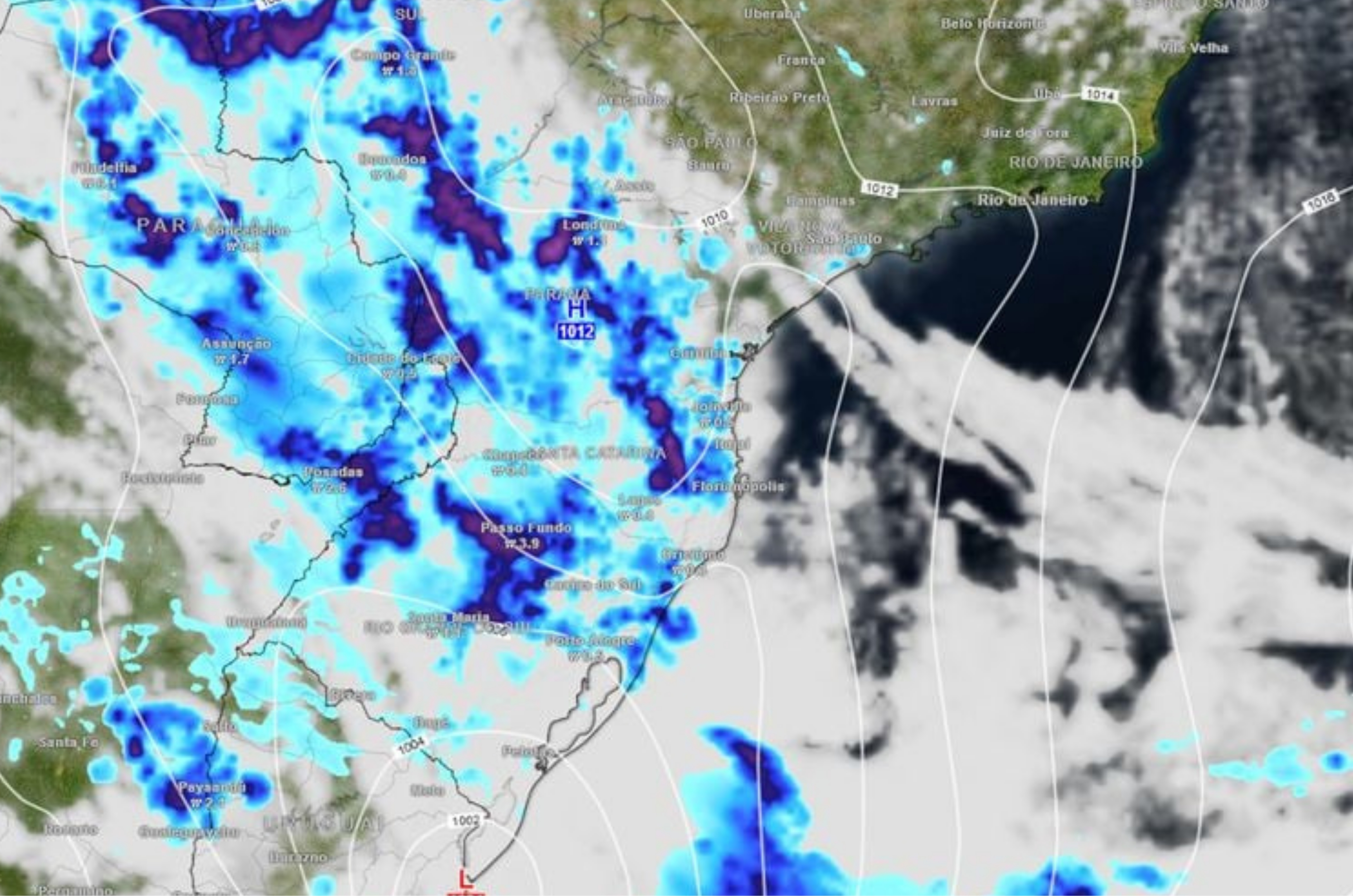 Primeiro ciclone de 2026 eleva risco de temporais e chuvas intensas em Santa Catarina