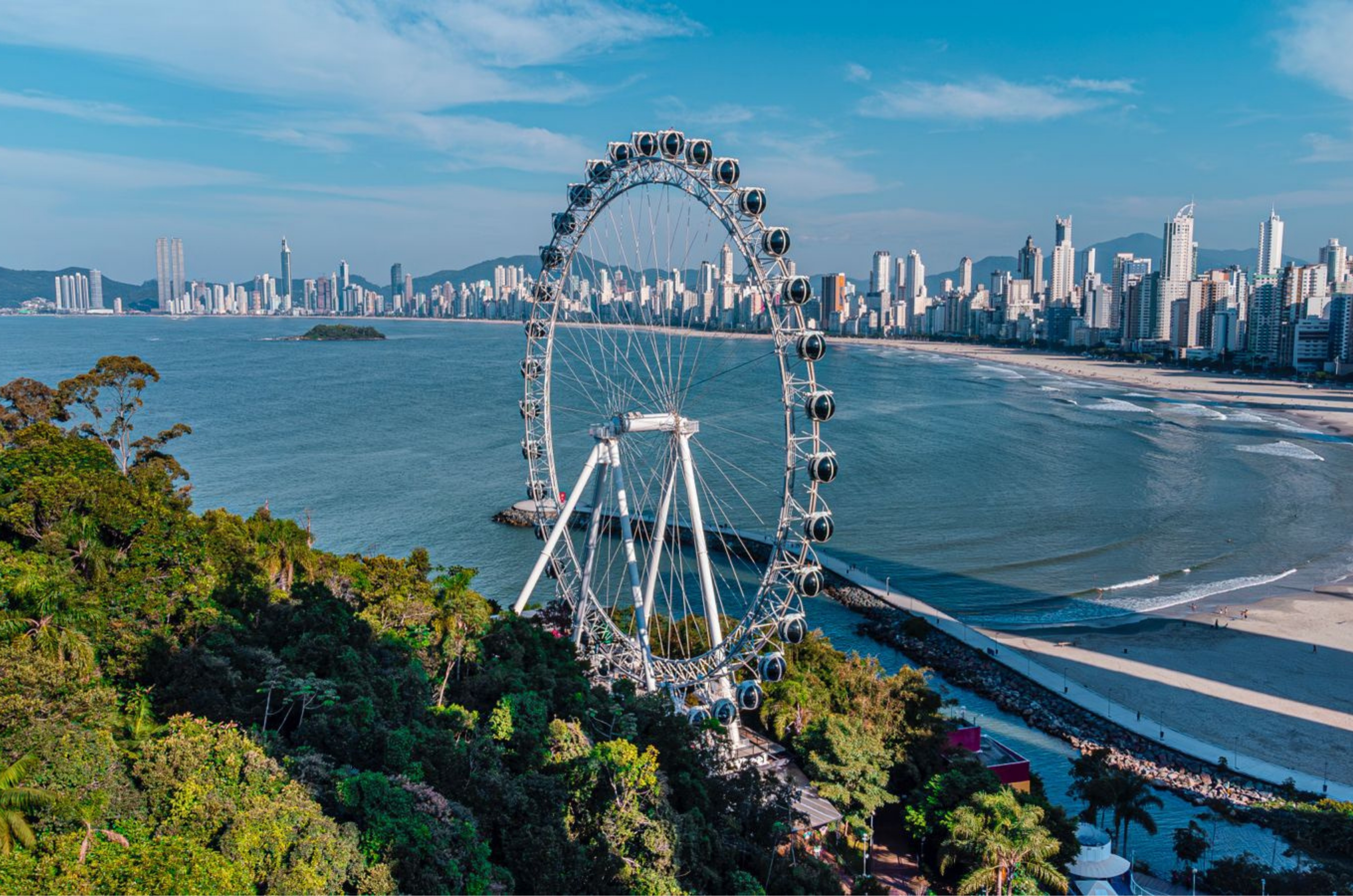 Roda-gigante de Balneário Camboriú entra na final do “Oscar” mundial das atrações