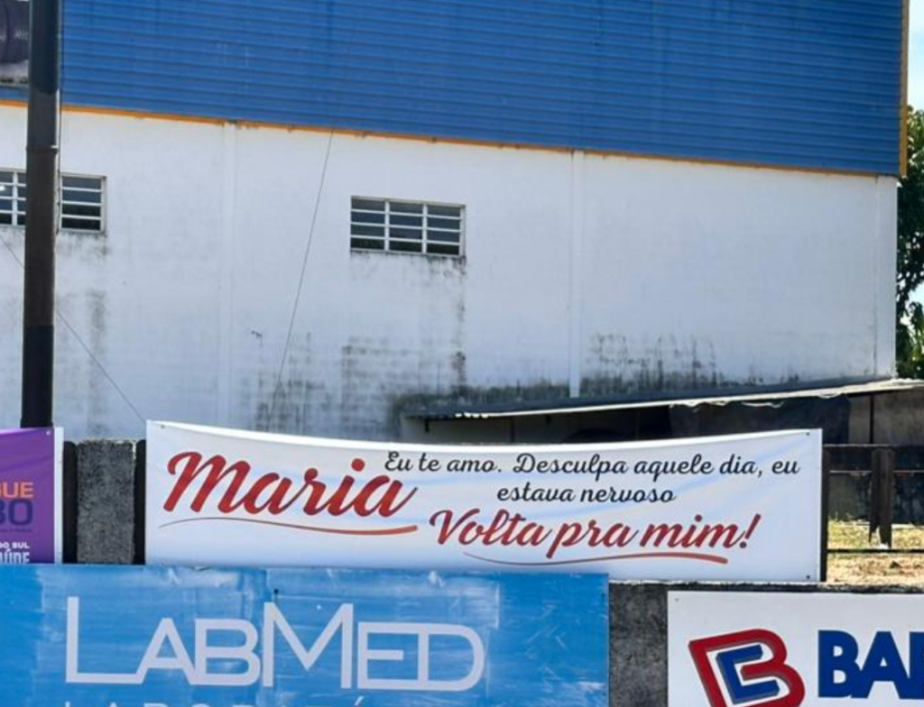 Faixa em Cocal do Sul provoca debate e expõe ciclo da violência doméstica