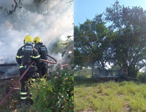 Incêndio destrói residência abandonada em Balneário Arroio do Silva