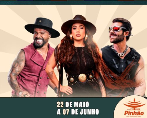 Atrações nacionais são anunciadas para a 36ª Festa do Pinhão em Lages