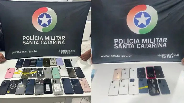 BOPE recupera 41 celulares furtados durante o Carnaval na Grande Florianópolis