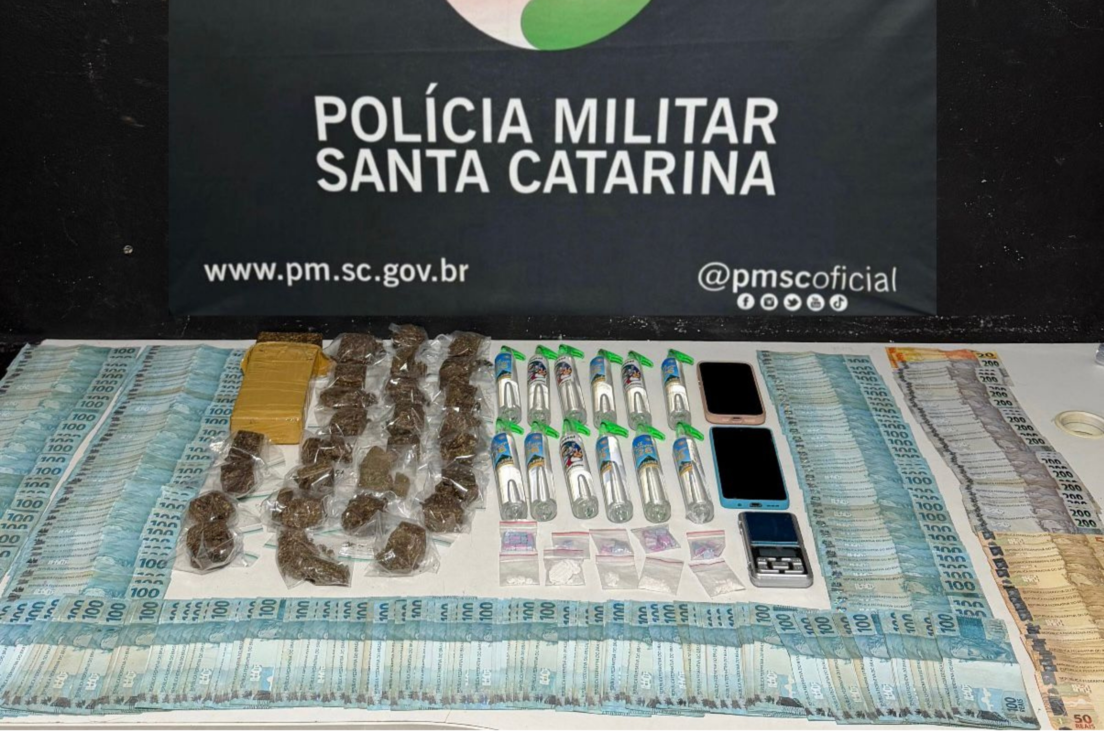 Casal é preso por tráfico de drogas em Itajaí