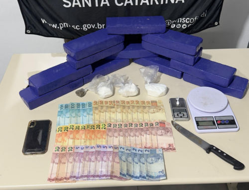 Polícia Militar apreende quase 9 quilos de drogas em Braço do Norte