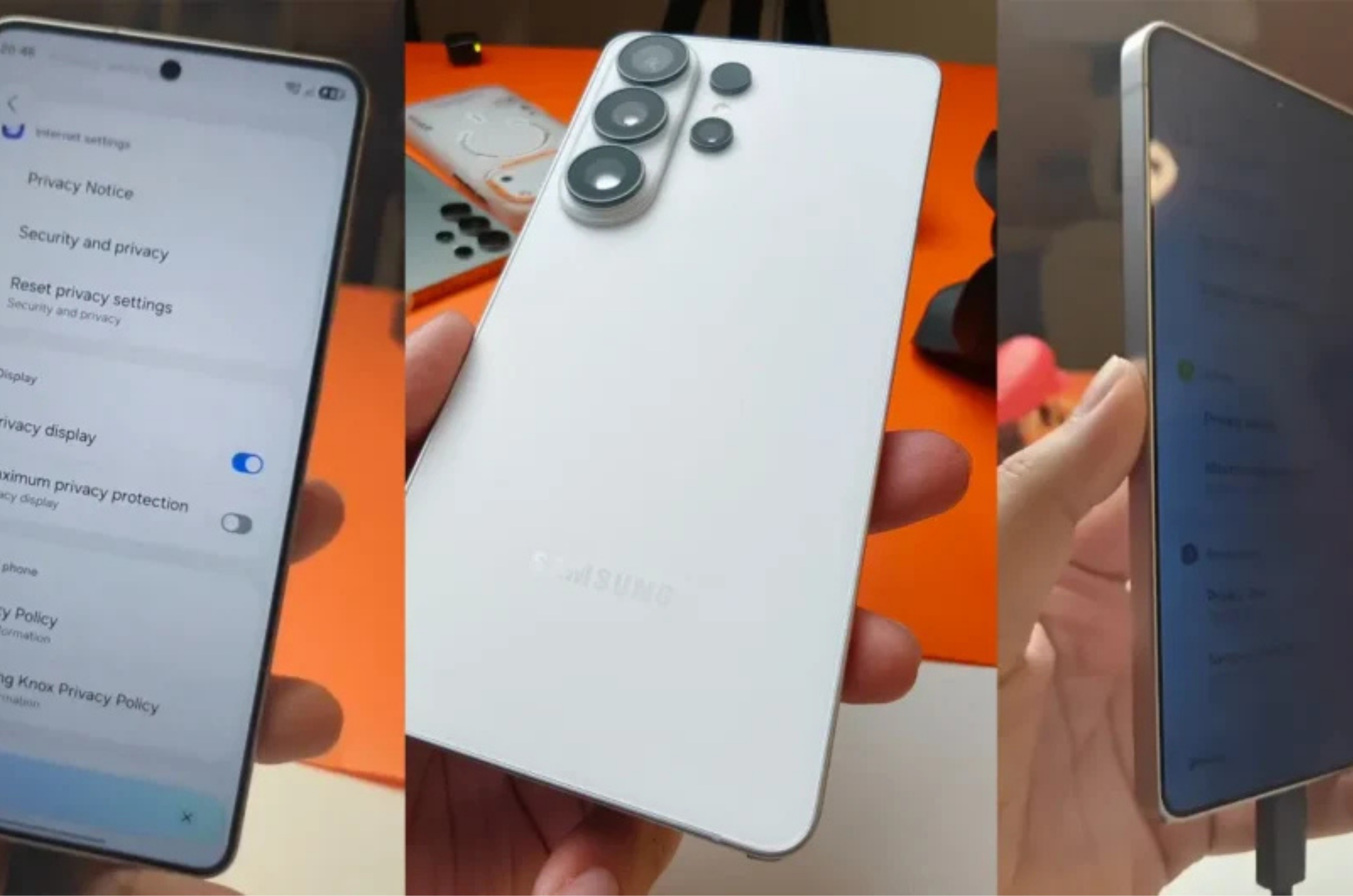 Galaxy S26 Ultra vaza com tela de privacidade inédita