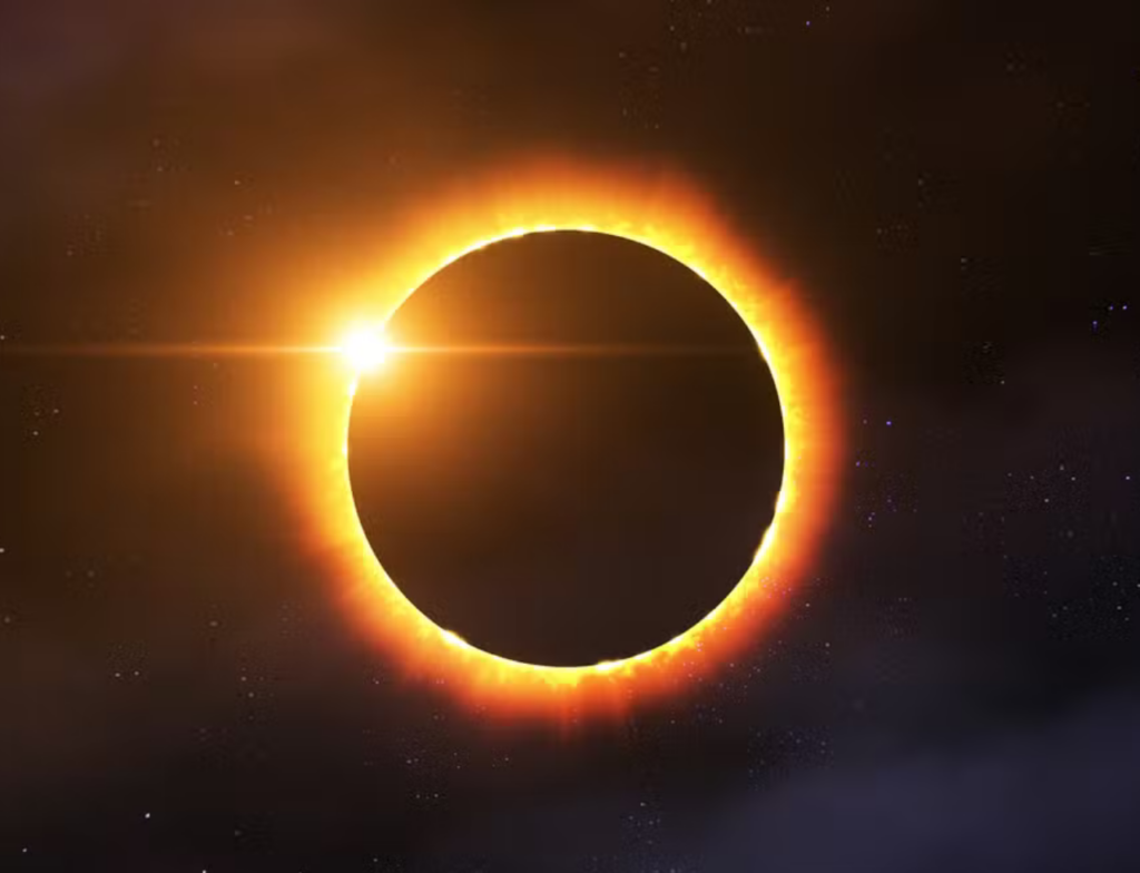 Eclipse solar cria “anel de fogo” na Antártica