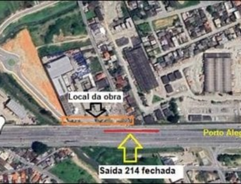 Saída 214 da BR-101 terá bloqueio noturno em Palhoça