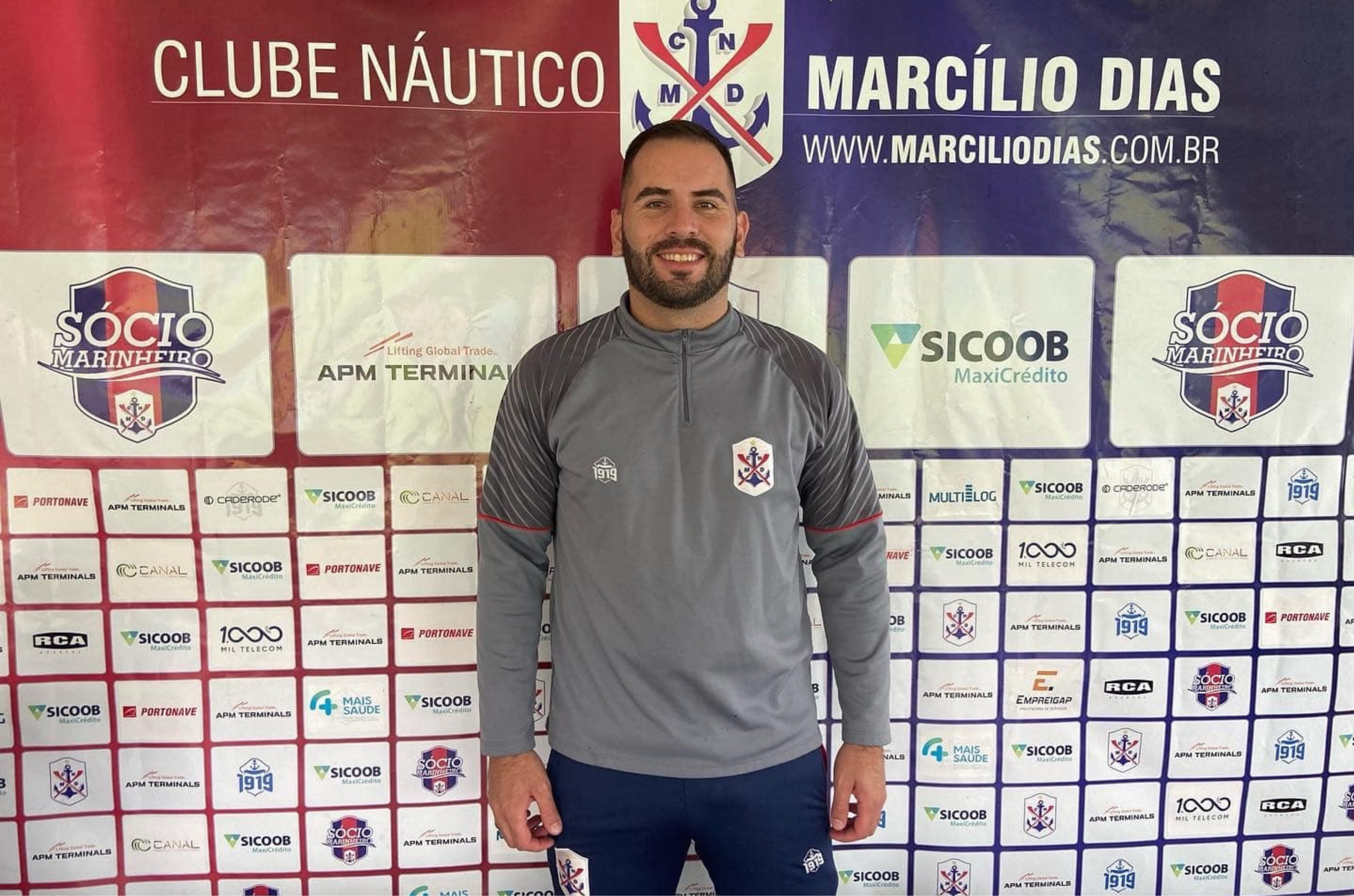 Vinícius do Valle integrou a comissão técnica do Marcílio Dias em 2022. - Foto: Redes Sociais/CNMD