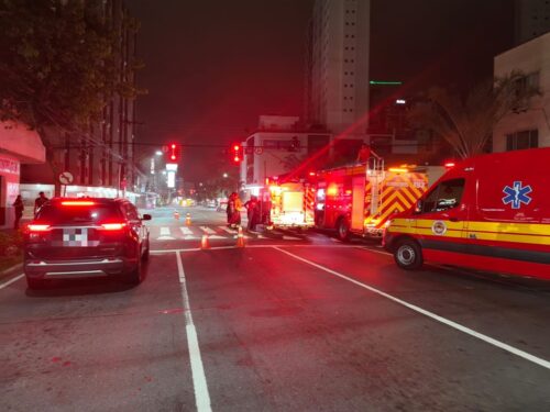Incêndio atinge agência bancária em Balneário Camboriú