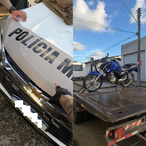 Motociclista invade praça com crianças e morde policial antes de ser preso em Itajaí