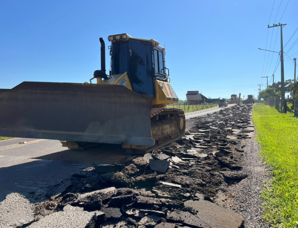 Obras de recuperação asfáltica começam na Rodovia Padre Herval Fontanella